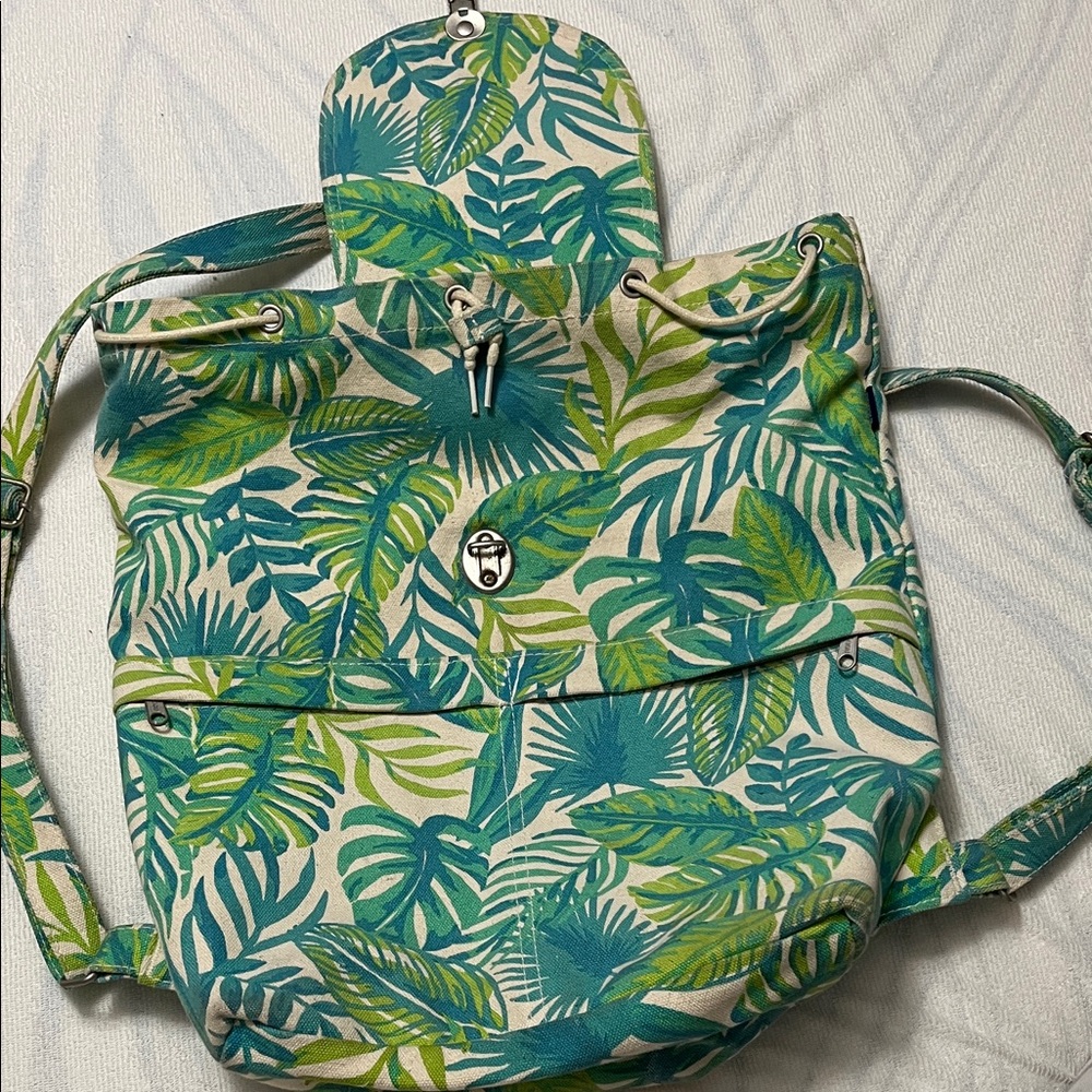 BAGGU Backpack Drawstring 100% Cotton Canvas
